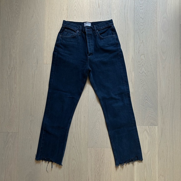 Agolde Denim - Agolde Riley Women's Dark Blue Jeans